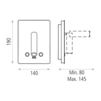 Aplique de pared Manat NIQUEL - Imagen 2